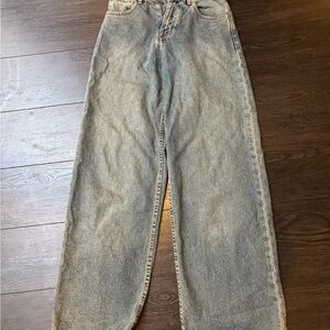 Motel Rocks Gray Wide-Leg Jeans